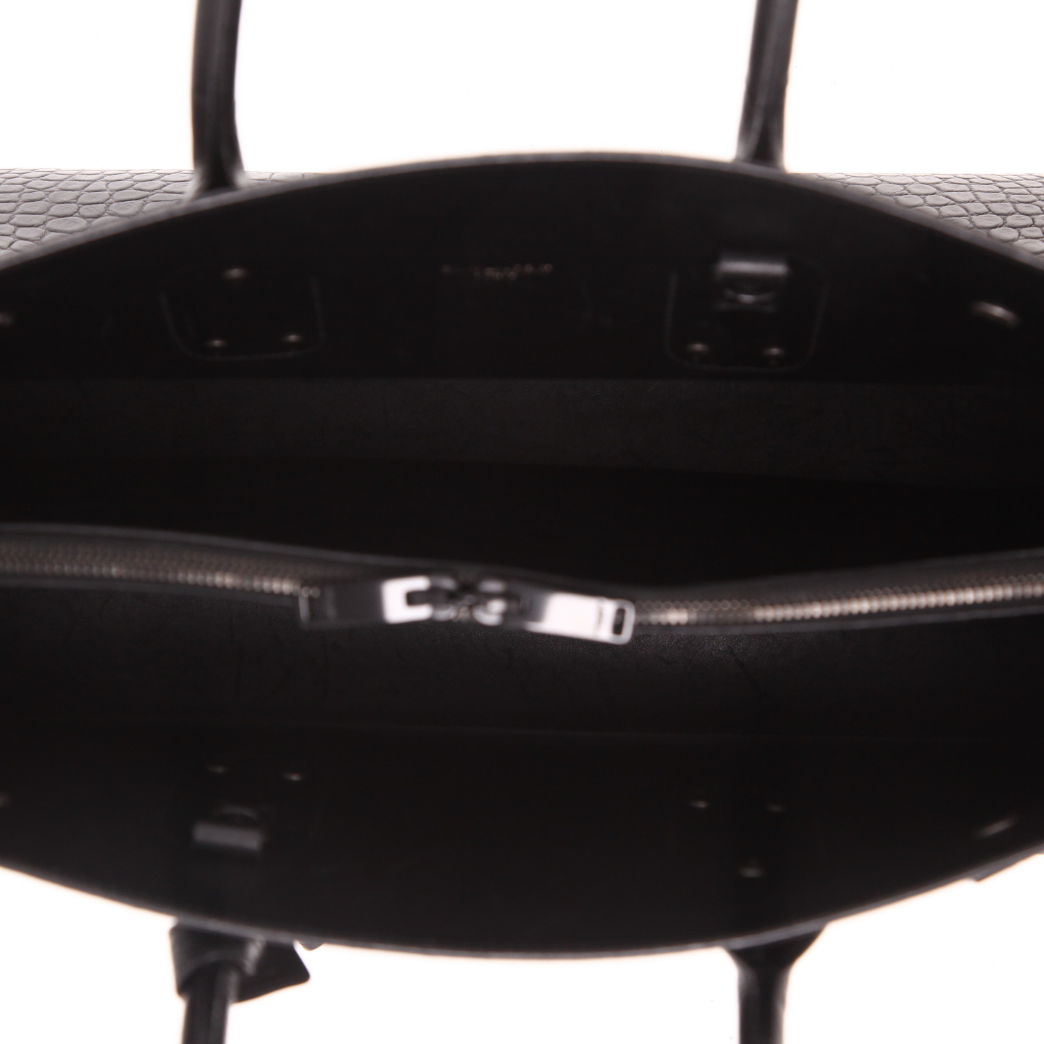 Sac à main Saint Laurent  Sac de jour en cuir noir - Detail D4