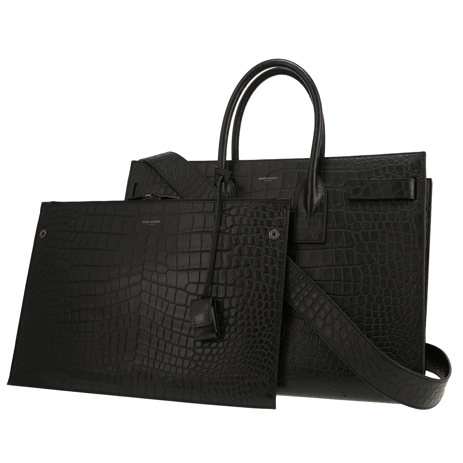 Borsa Saint Laurent  Sac de jour in pelle nera - Detail D5