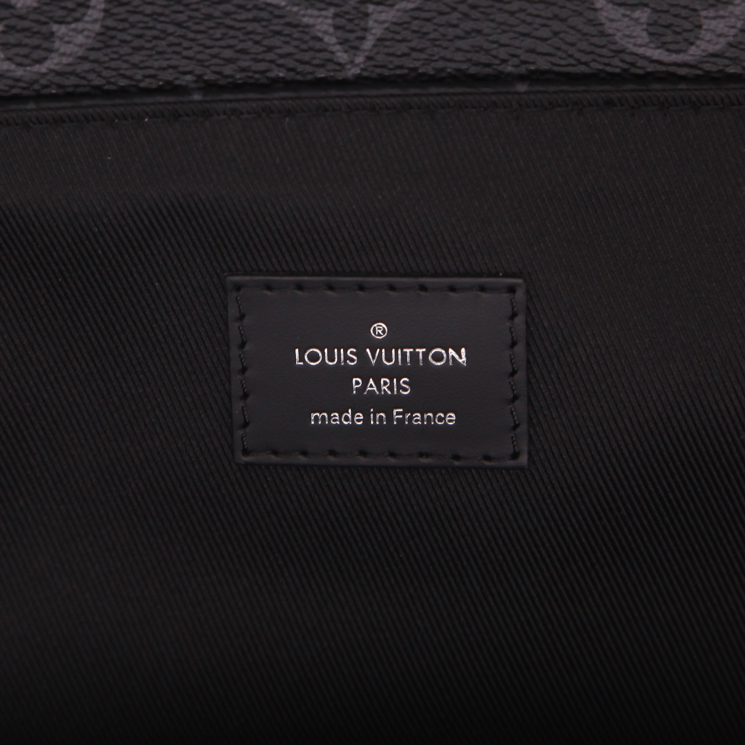 Louis Vuitton  Steamer Bag backpack  in grey Graphite monogram canvas  and black leather - Detail D2