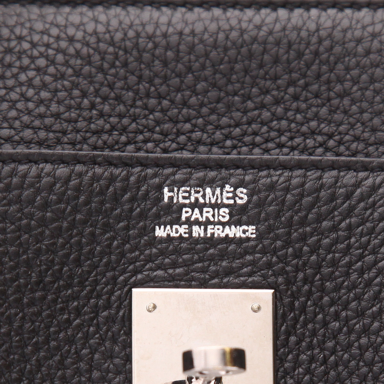 Sac à main Hermès  Birkin 40 cm en cuir togo noir - Detail D2
