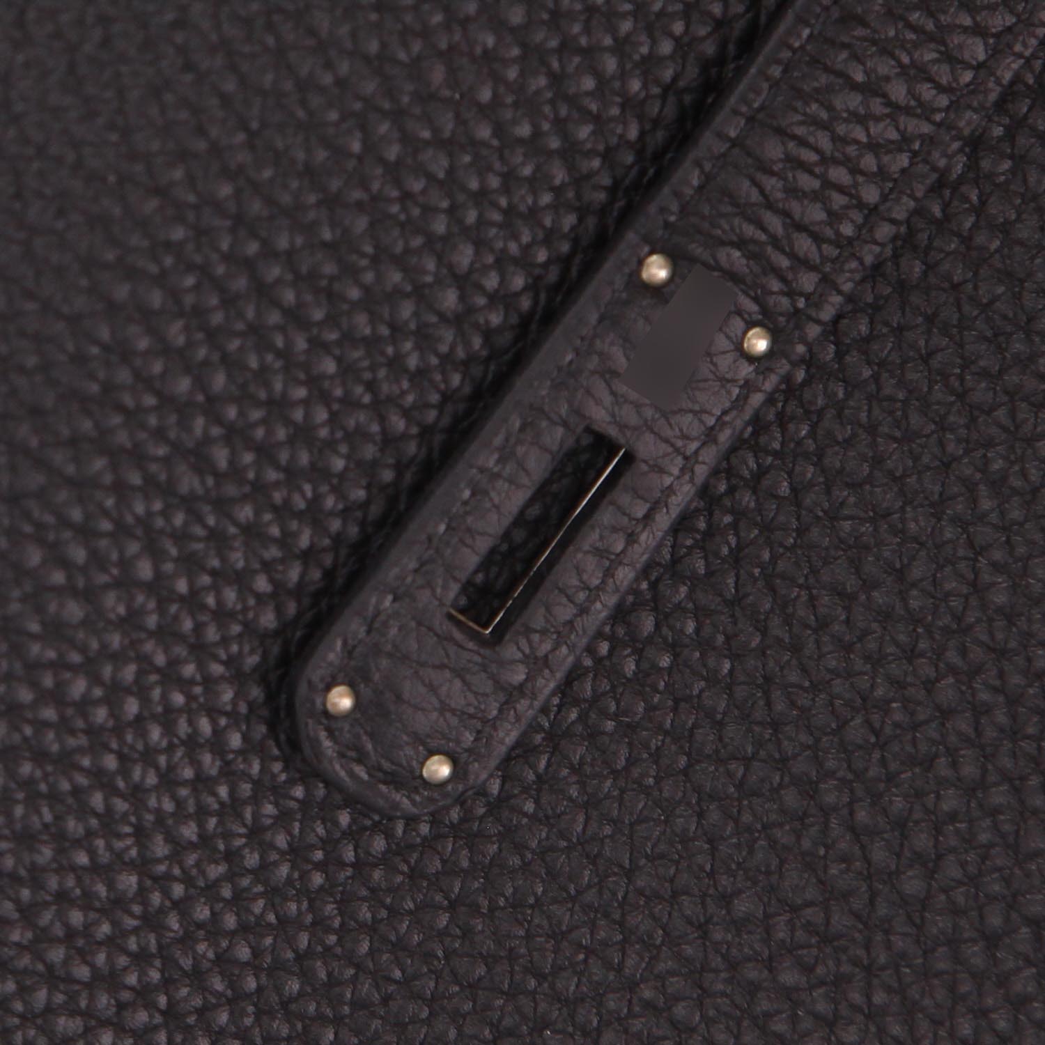Borsa Hermès  Birkin 40 cm in pelle togo nera - Detail D4