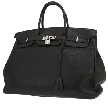 Bolso de mano Hermès  Birkin 40 cm en cuero togo negro
