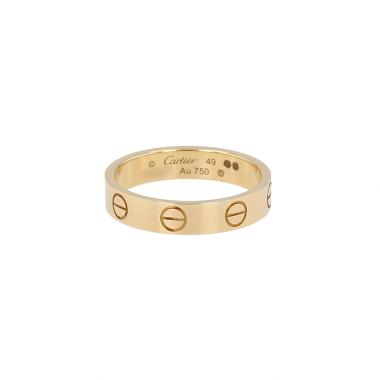 Anello Cartier Love modello piccolo in oro giallo