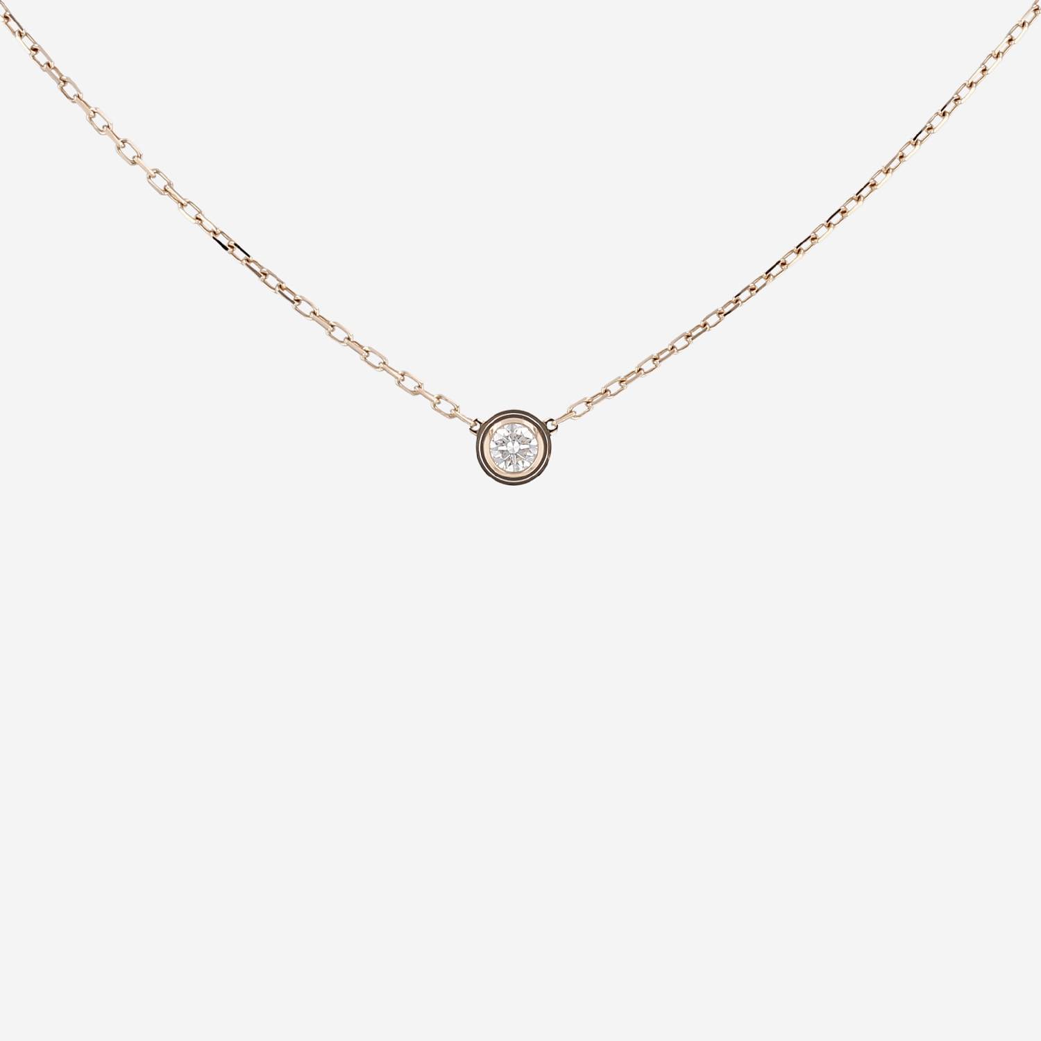 Cartier Cartier d'Amour large model necklace in pink gold and diamond