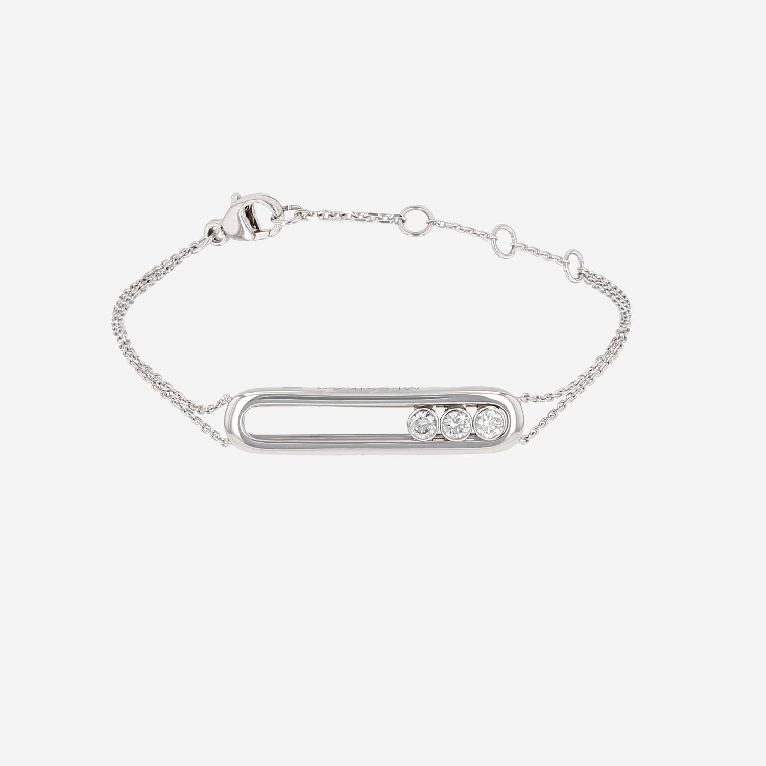 Bracelet Messika Move en or blanc et diamants