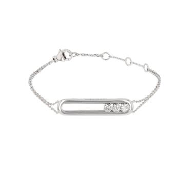 Messika Move bracelet in white gold and diamonds