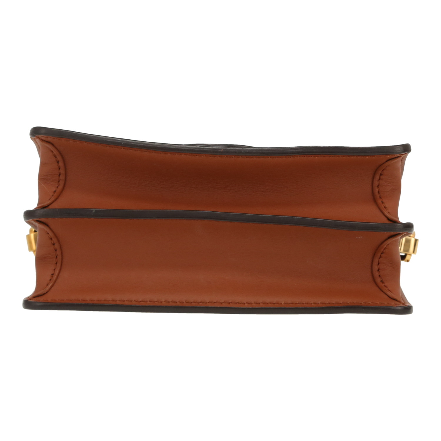 Sac bandoulière Louis Vuitton  Dauphine mini  en toile monogram marron et cuir marron - Detail D1