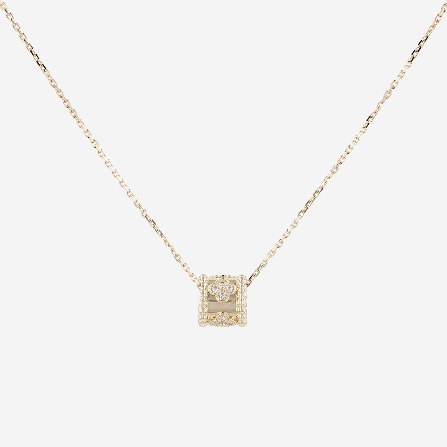 Collar Van Cleef 
Arpels Perlée Trèfles de oro amarillo y diamantes