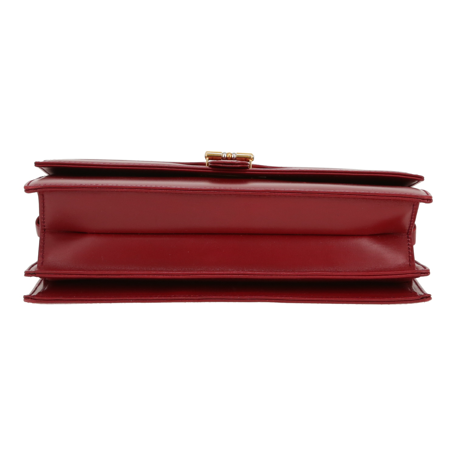 Sac à main Gucci  Vintage en cuir bordeaux - Detail D1