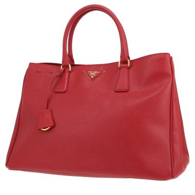Sac à main Prada  Galleria en cuir saffiano rouge
