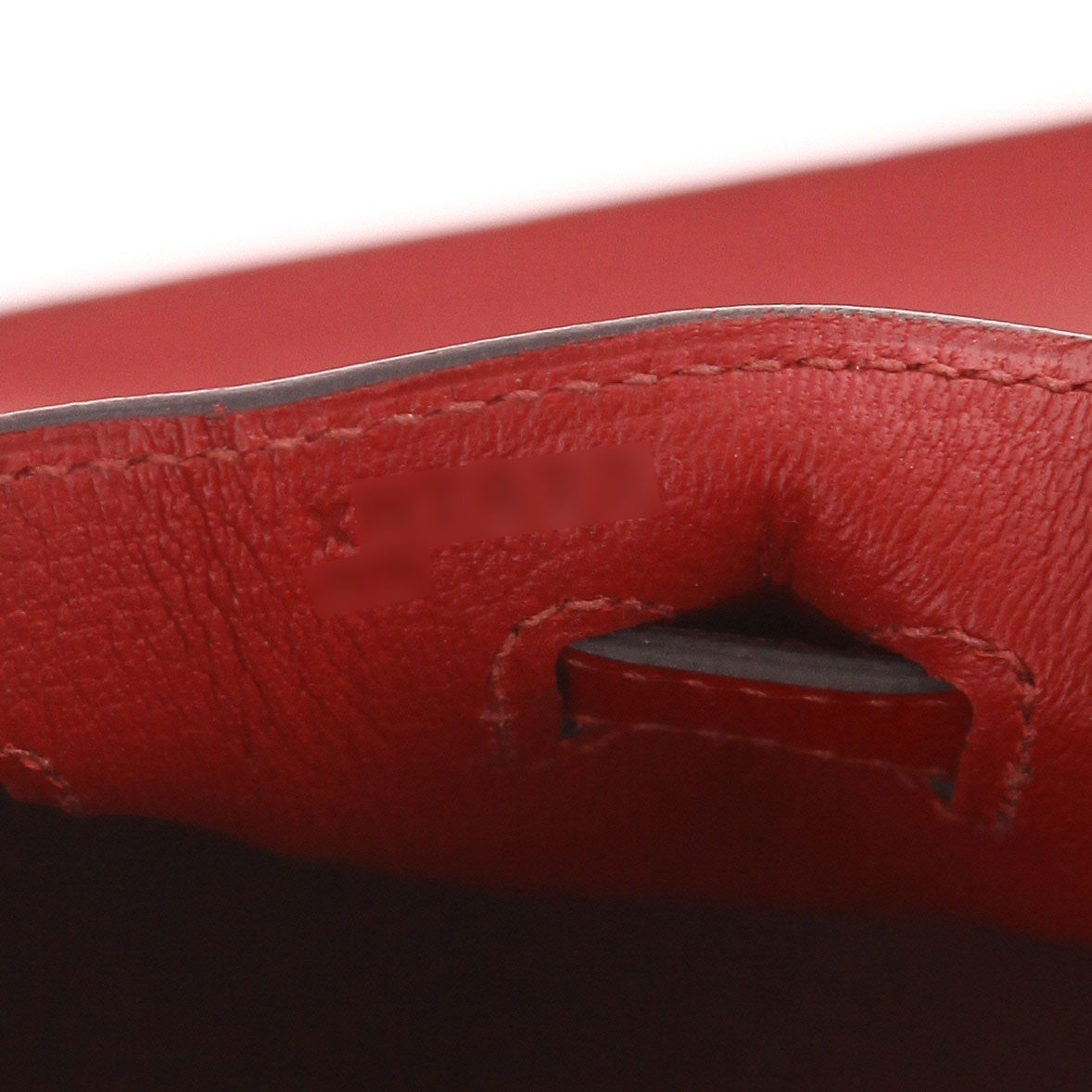 Borsa Hermès  Kelly 32 cm in pelle Epsom rosso granata - Detail D4