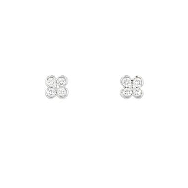 Tiffany 
Co  earrings in platinium and diamonds