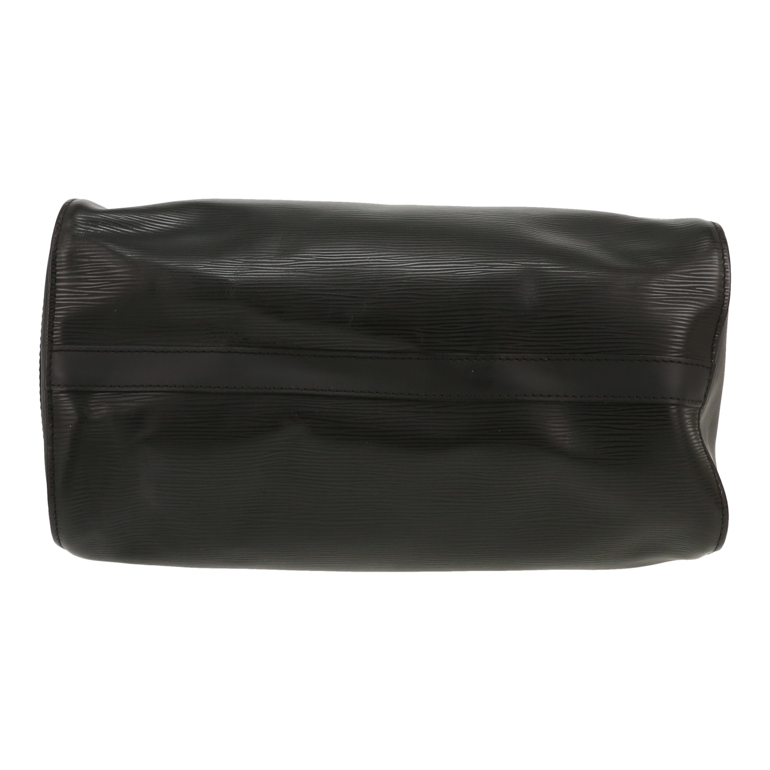 Bolso de mano Louis Vuitton  Speedy 35 en cuero Epi negro y cuero - Detail D1