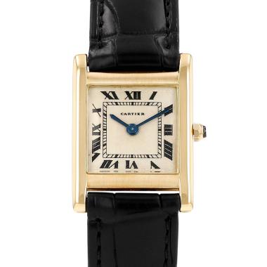 Montre Cartier Tank Normale en or jaune Vers 1950