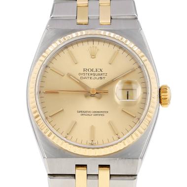 Rolex Oysterquartz Datejust  in gold and stainless steel Ref: Rolex - 17013  Circa 1980