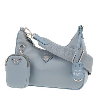 Prada  Re-Edition 2005 shoulder bag  in blue canvas