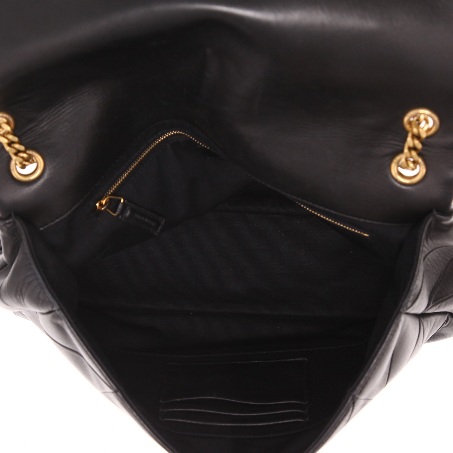 Bolso de mano Saint Laurent  Jamie en cuero negro - Detail D3