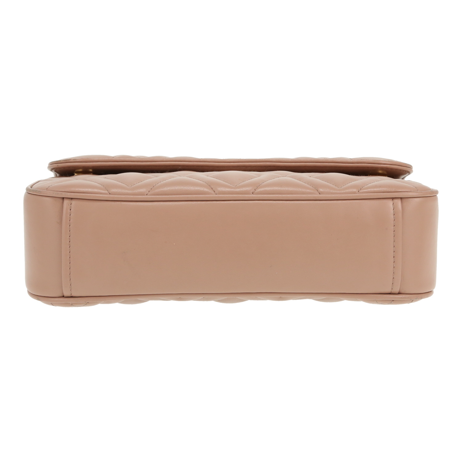 Miu Miu   handbag  in beige quilted leather - Detail D1