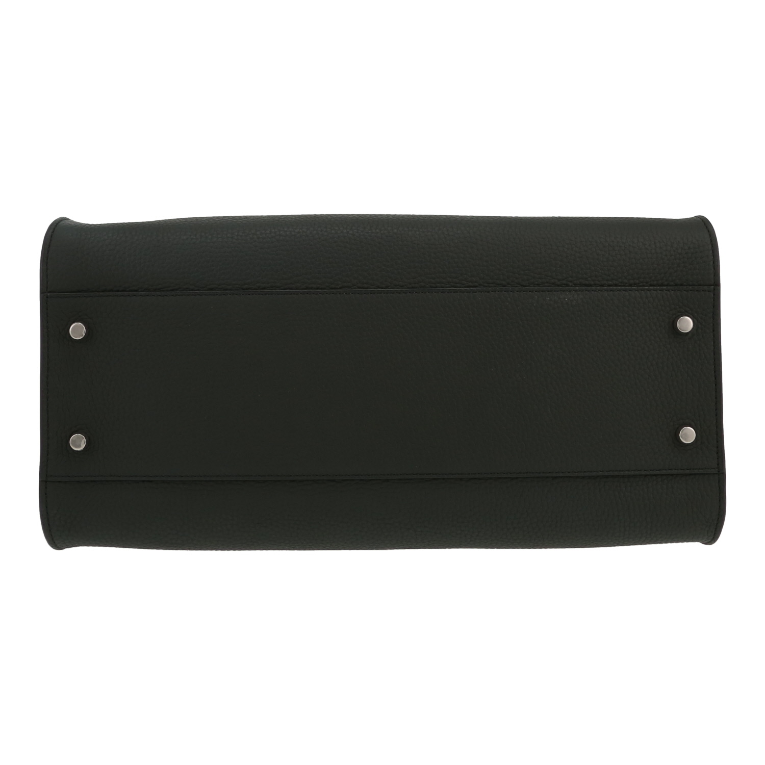 Sac porté épaule The Row  Margaux Shoulder en cuir grainé vert-foncé - Detail D1