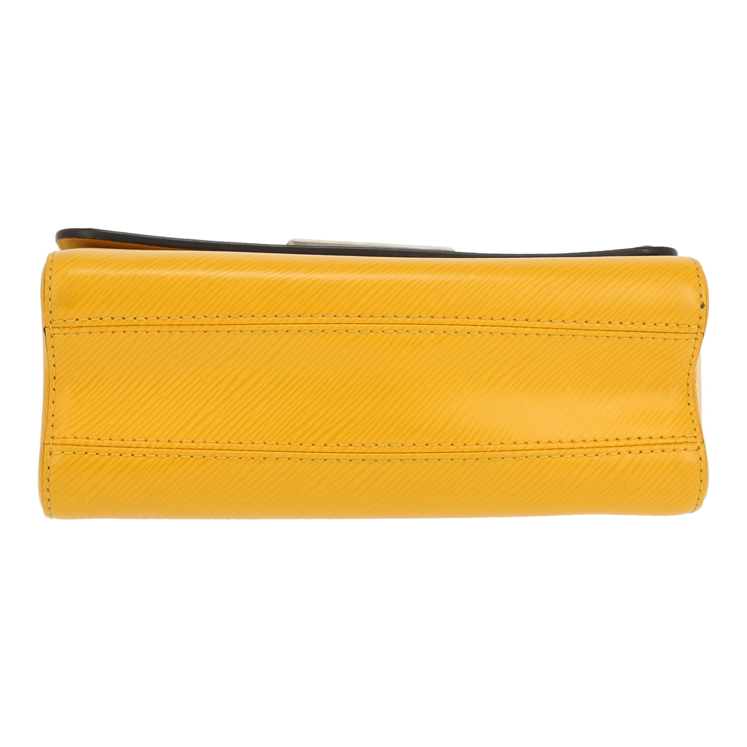 Bolso bandolera Louis Vuitton  Twist en cuero Epi amarillo - Detail D1