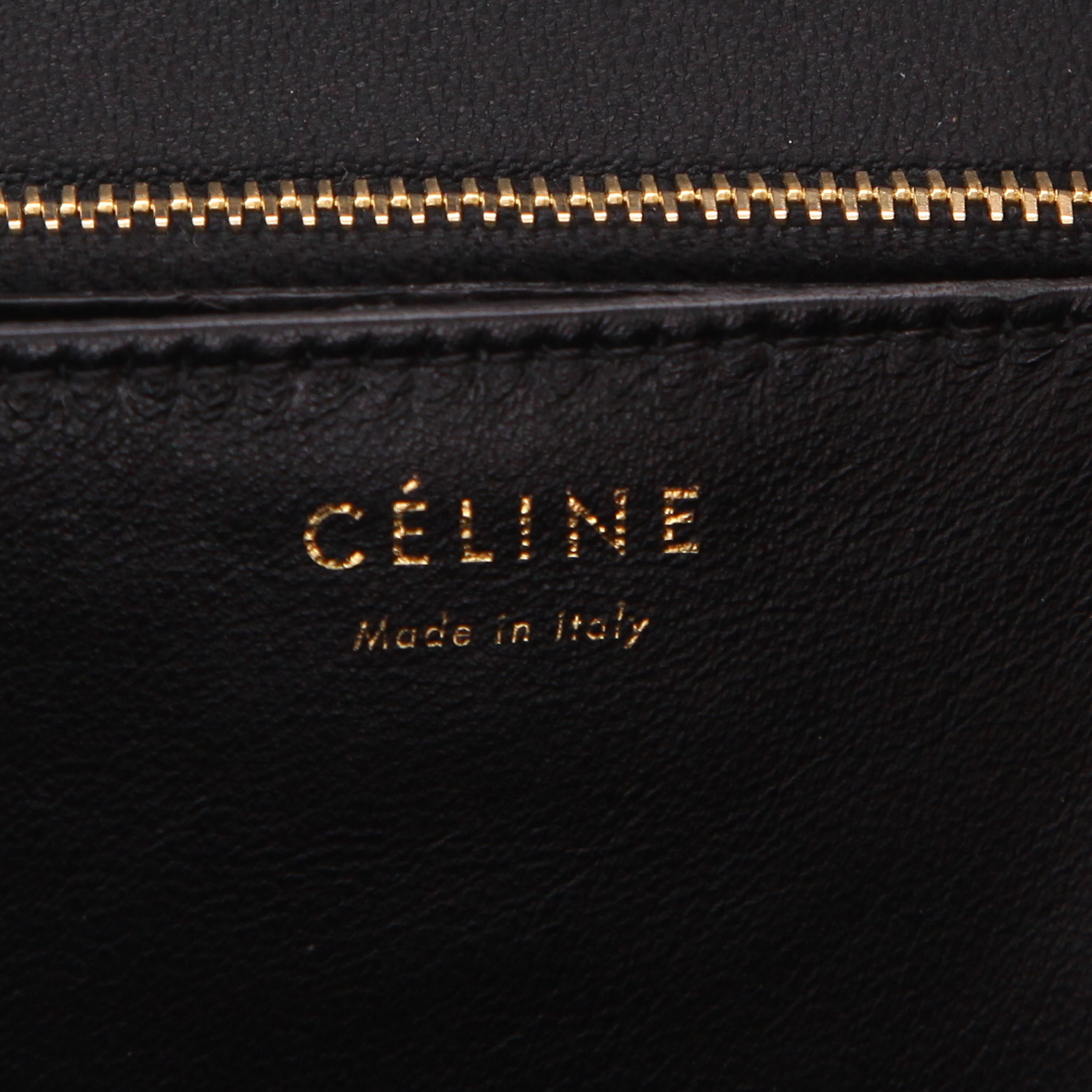 Sac bandoulière Celine  Classic Box en python noir - Detail D2