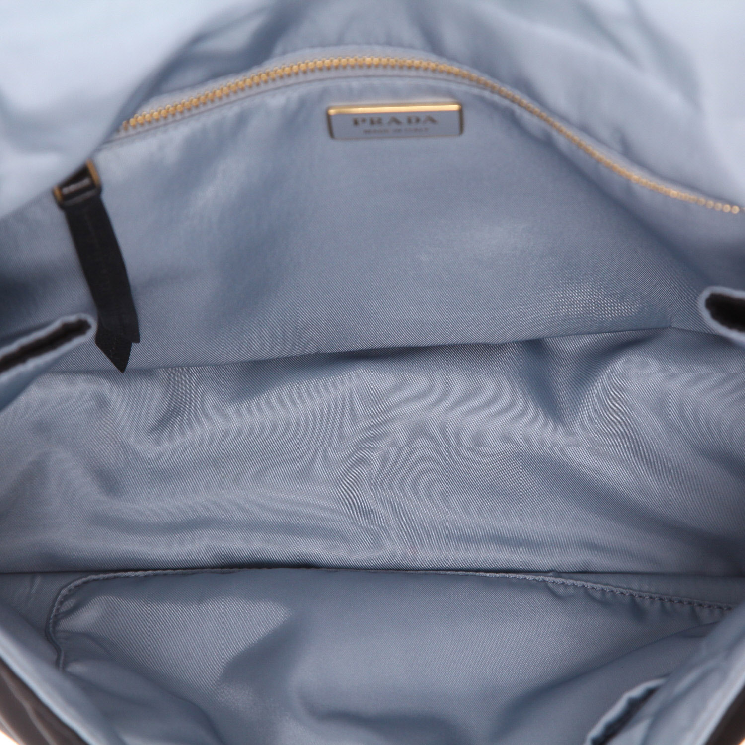 Bolso bandolera Prada  Etiquette en lona negra - Detail D3