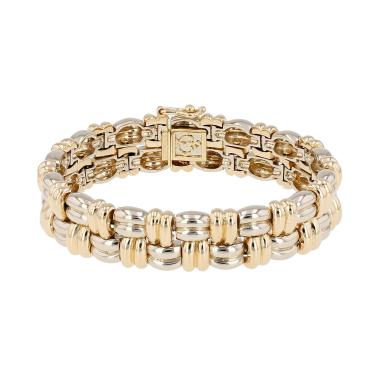 Bracciale  Poiray  in oro giallo e oro bianco