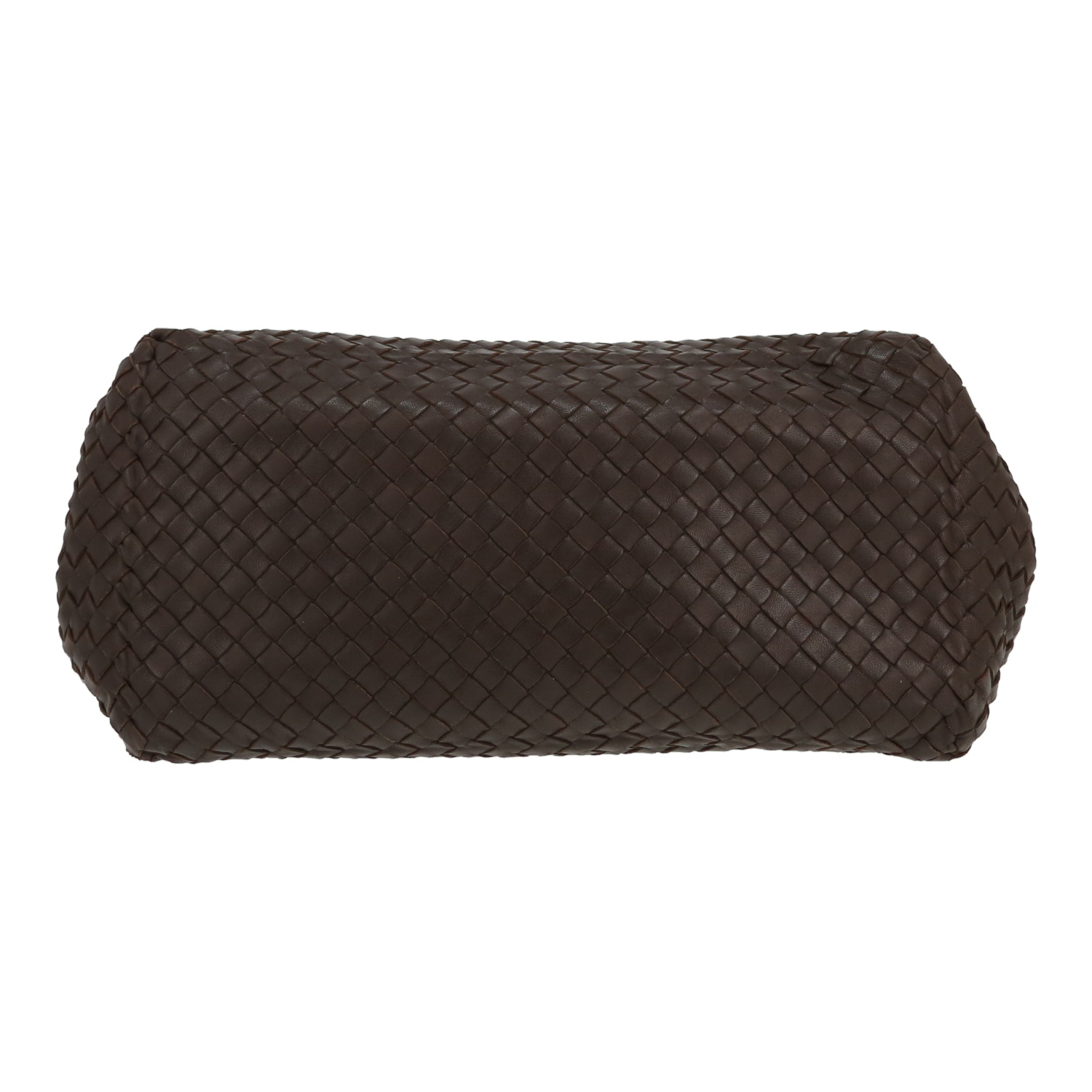 Bottega Veneta  Fourre-tout shopping bag  in brown intrecciato leather - Detail D1