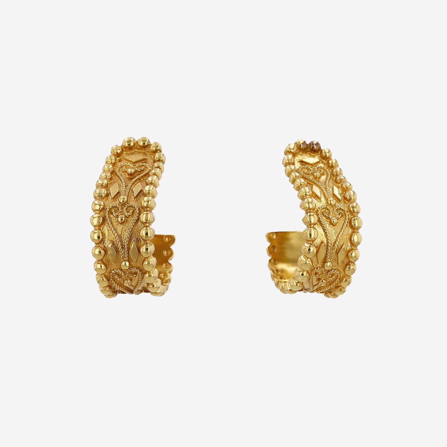 Orecchini Zolotas Byzance in oro giallo