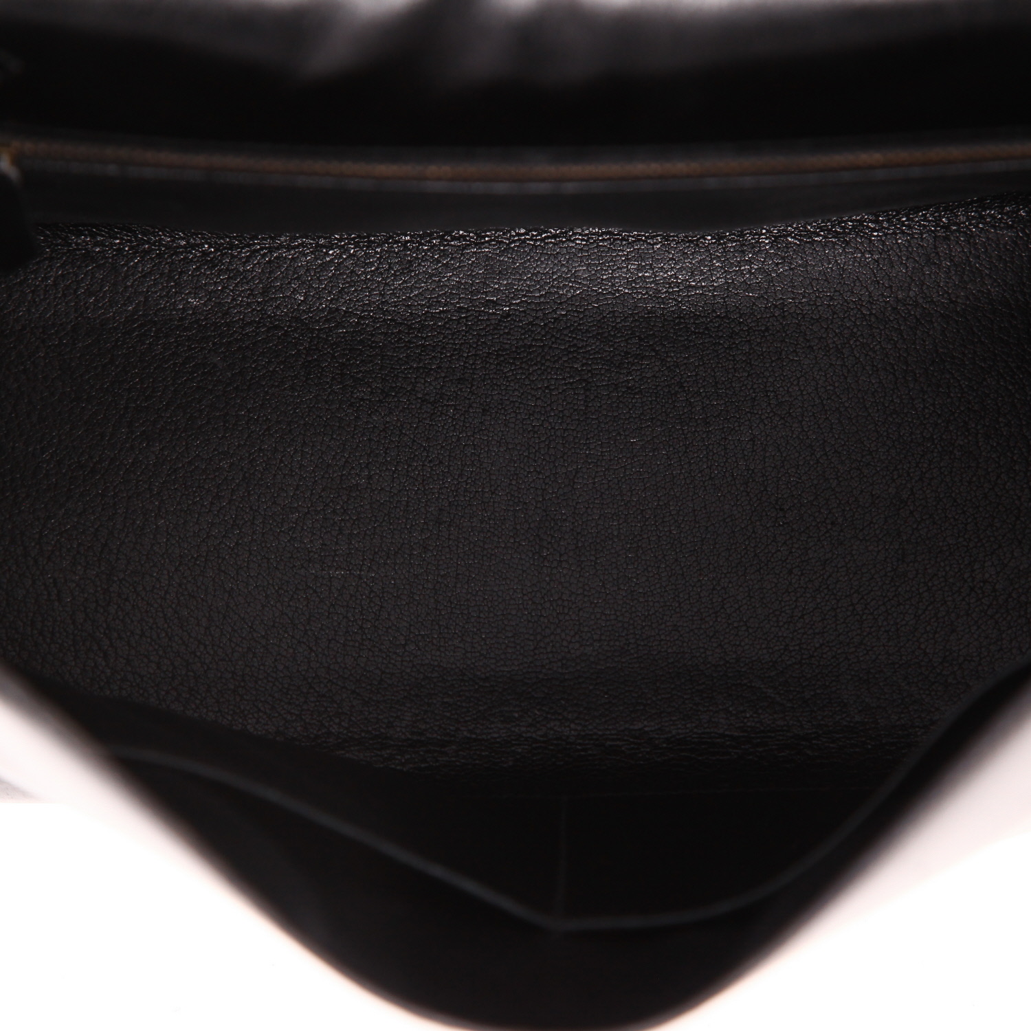 Bolso Hermès Kelly de 32 cm en piel negra tipo «box» - Detail D3