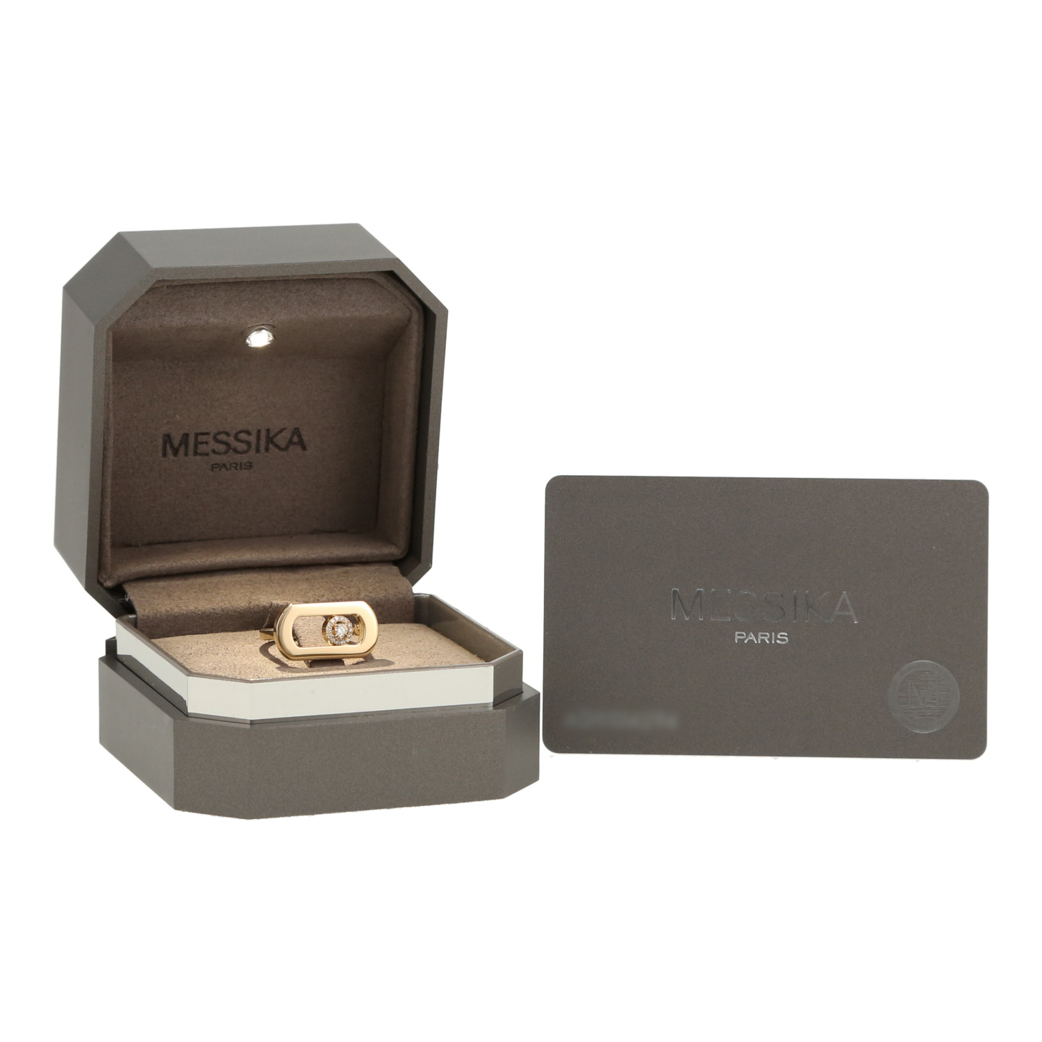 Messika So Move ring in yellow gold and diamonds - Detail D2