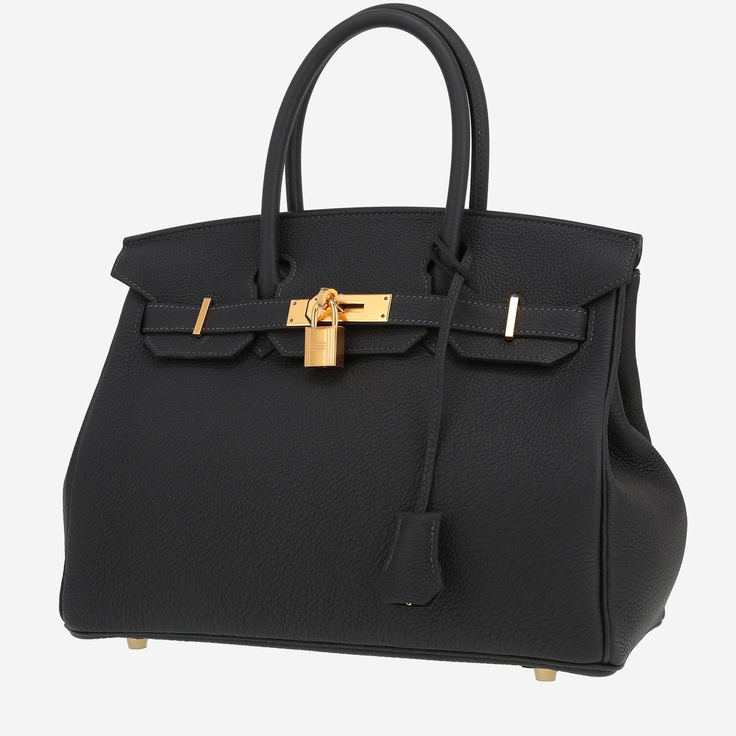 Hermès  Birkin 30 cm handbag  in Bleu Caban togo leather