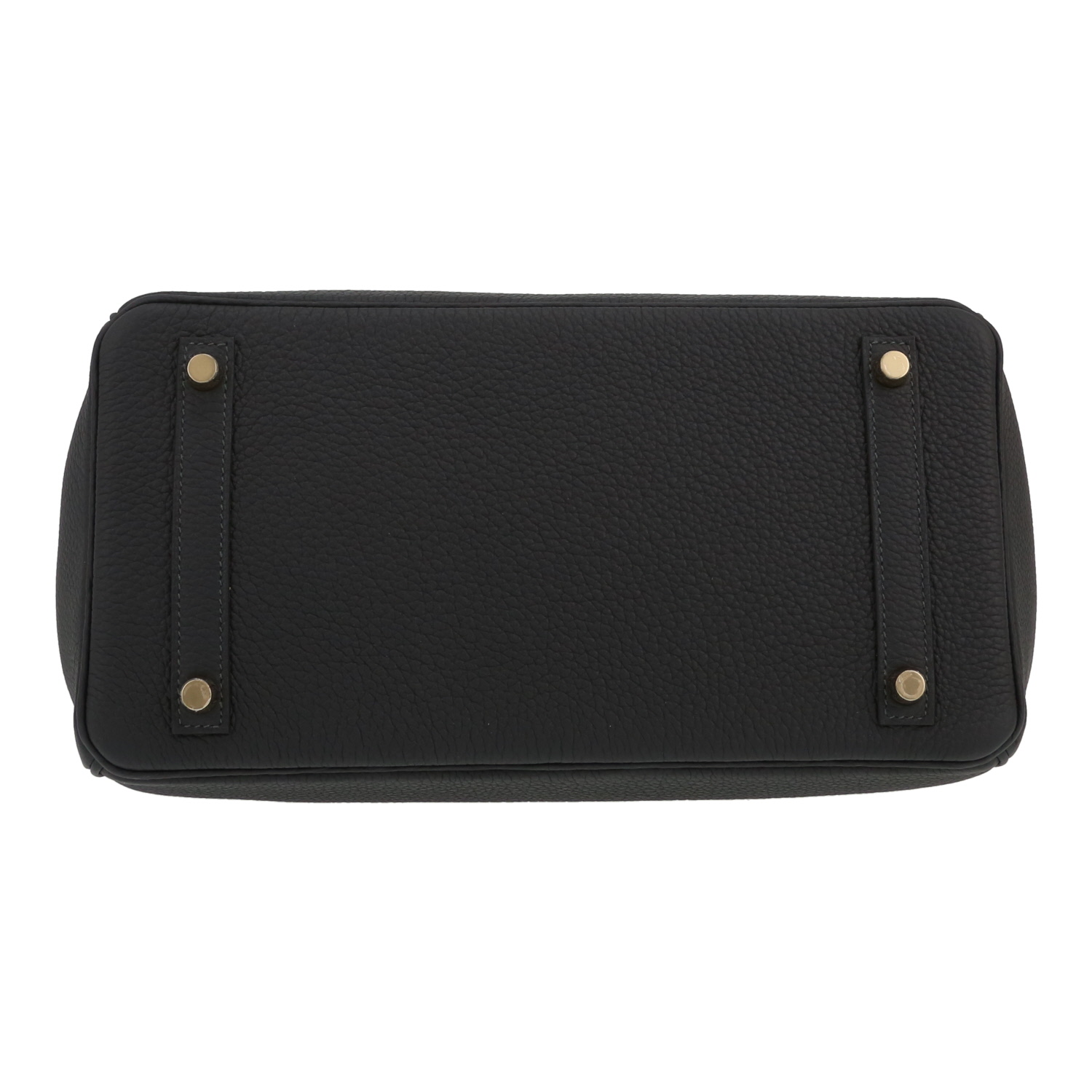 Borsa Hermès  Birkin 30 cm in pelle togo Bleu Caban - Detail D1