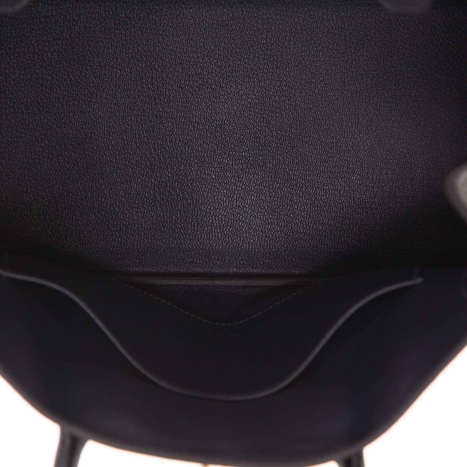 Hermès  Birkin 30 cm handbag  in Bleu Caban togo leather - Detail D3