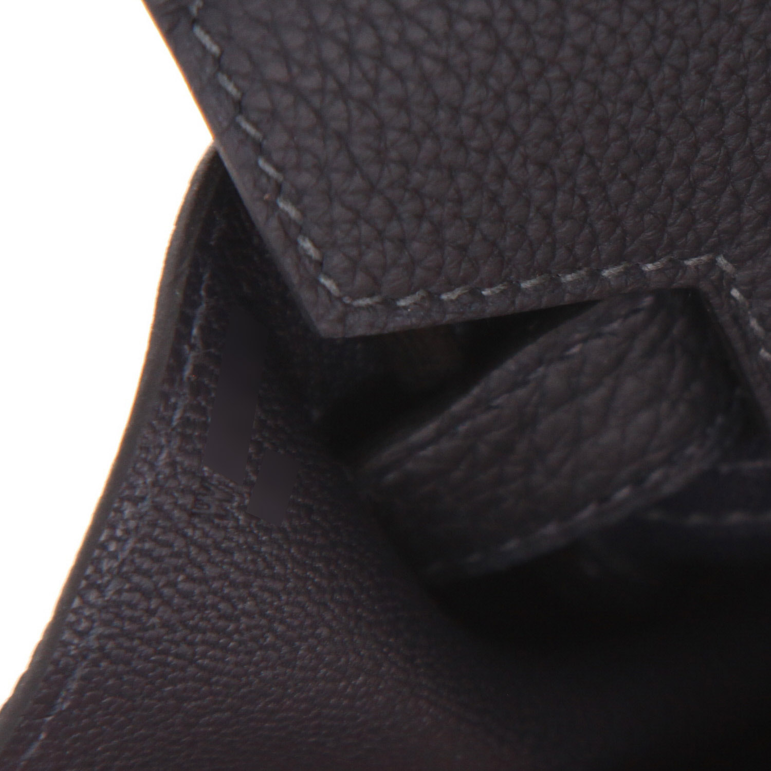 Hermès  Birkin 30 cm handbag  in Bleu Caban togo leather - Detail D4