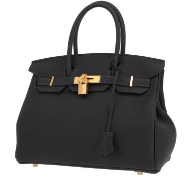Borsa Hermès  Birkin 30 cm in pelle togo Bleu Caban