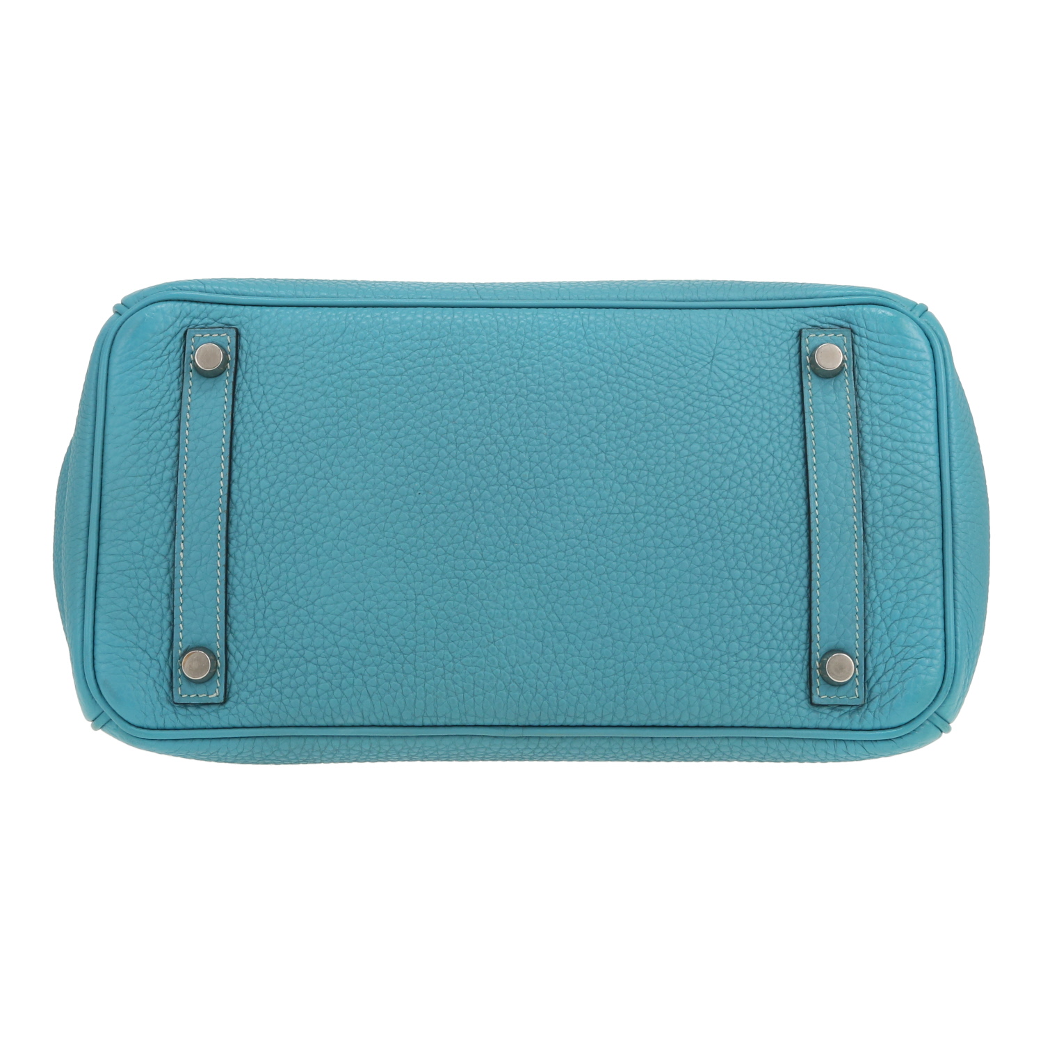 Hermès  Birkin 30 cm handbag  in blue togo leather - Detail D1