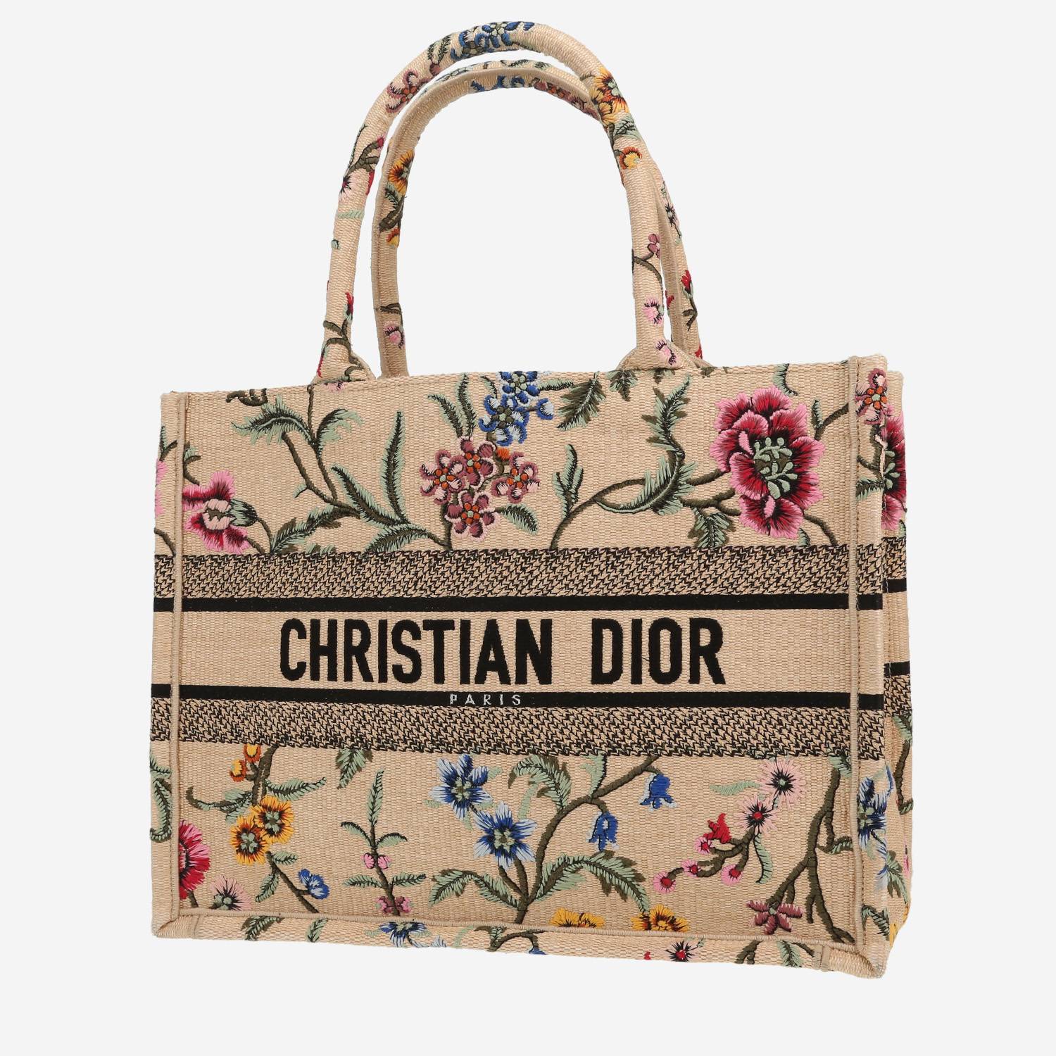 Bolso Cabás Dior  Book Tote en lona beige