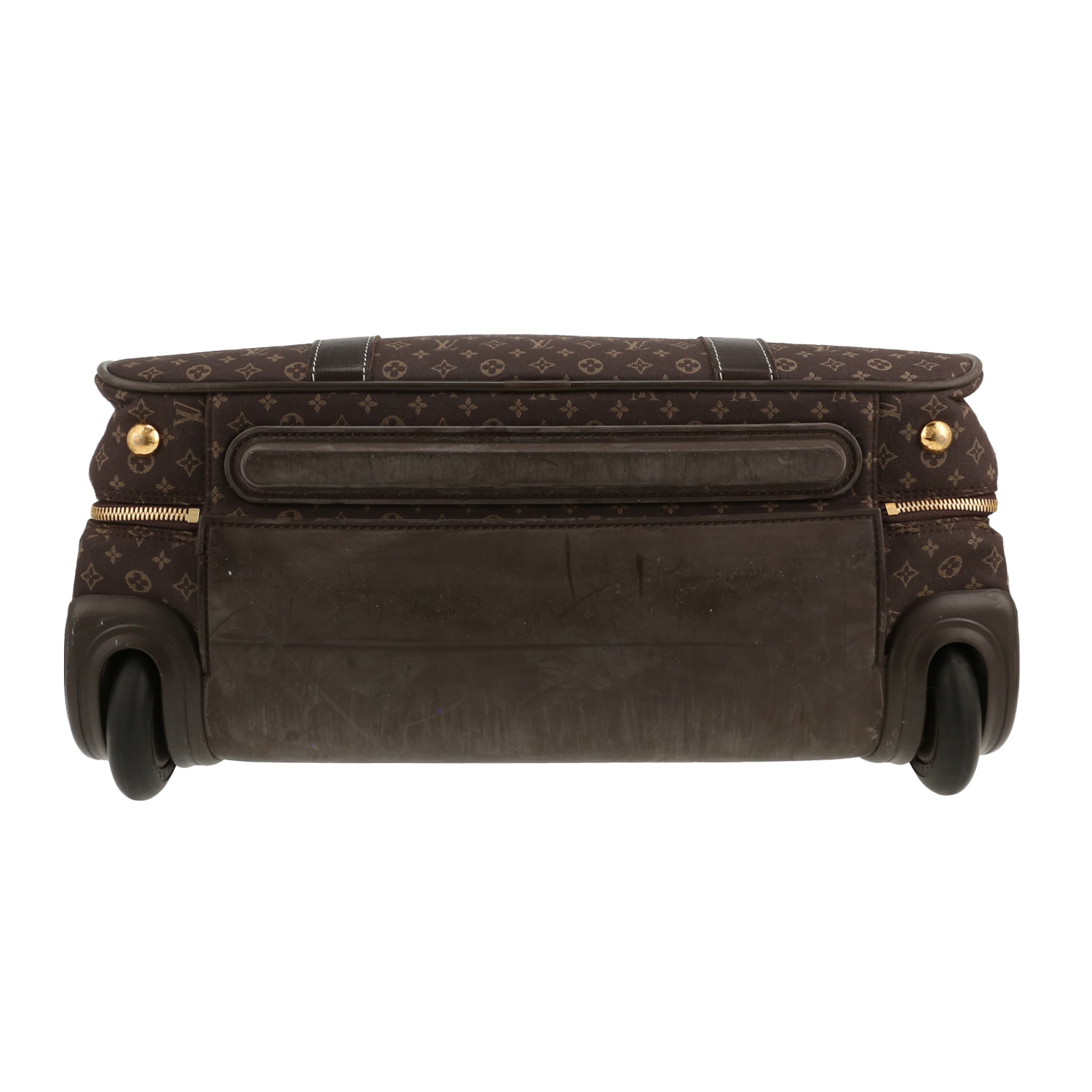 Bolsa de viaje Louis Vuitton  Pilot en lona Monogram marrón y cuero marrón - Detail D1