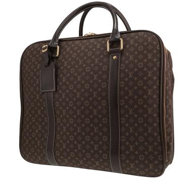 Borsa da viaggio Louis Vuitton  Pilot in tela monogram marrone e pelle marrone