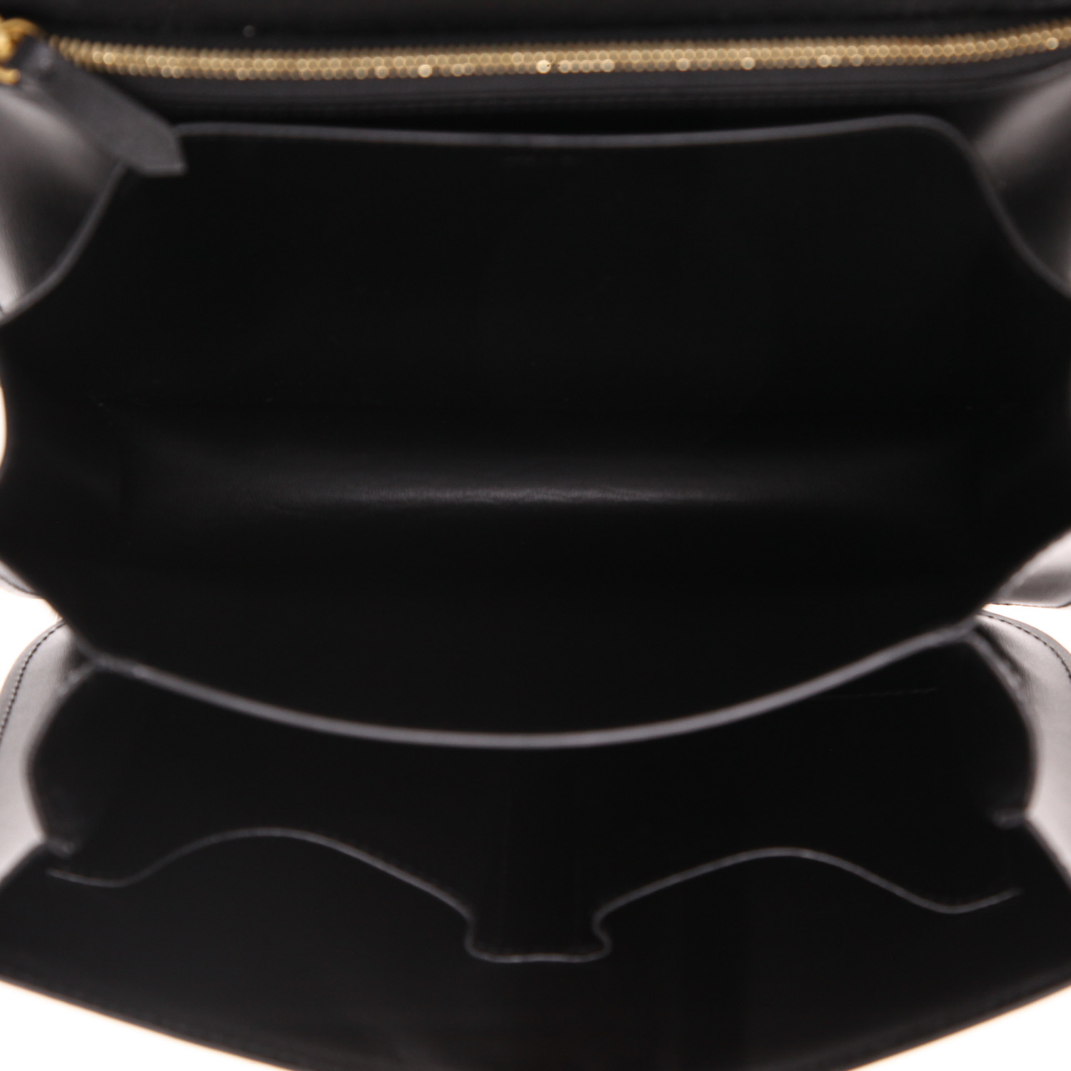 Sac bandoulière Celine  Classic Box en cuir noir - Detail D3