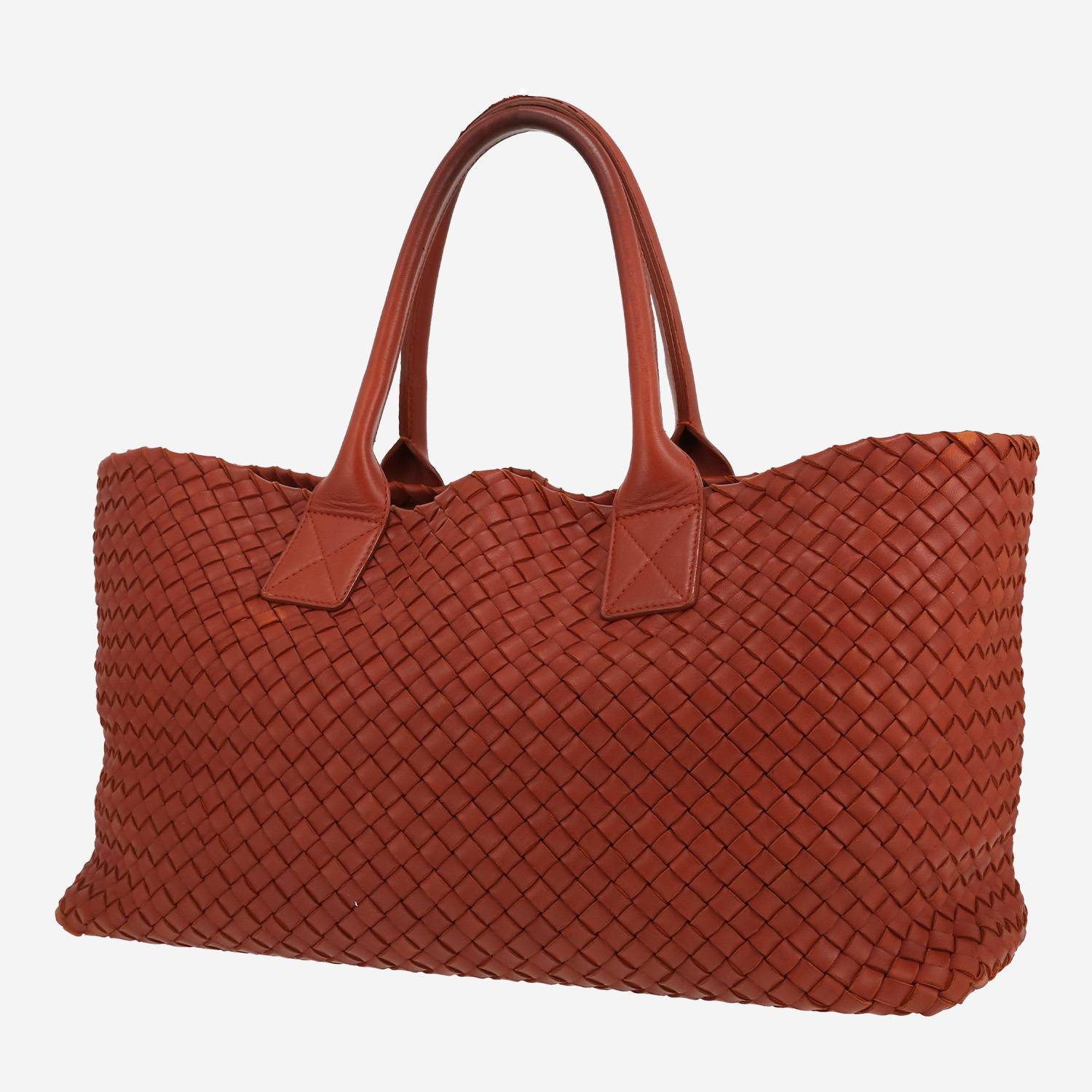Bottega Veneta  Cabat shopping bag  in brown intrecciato leather