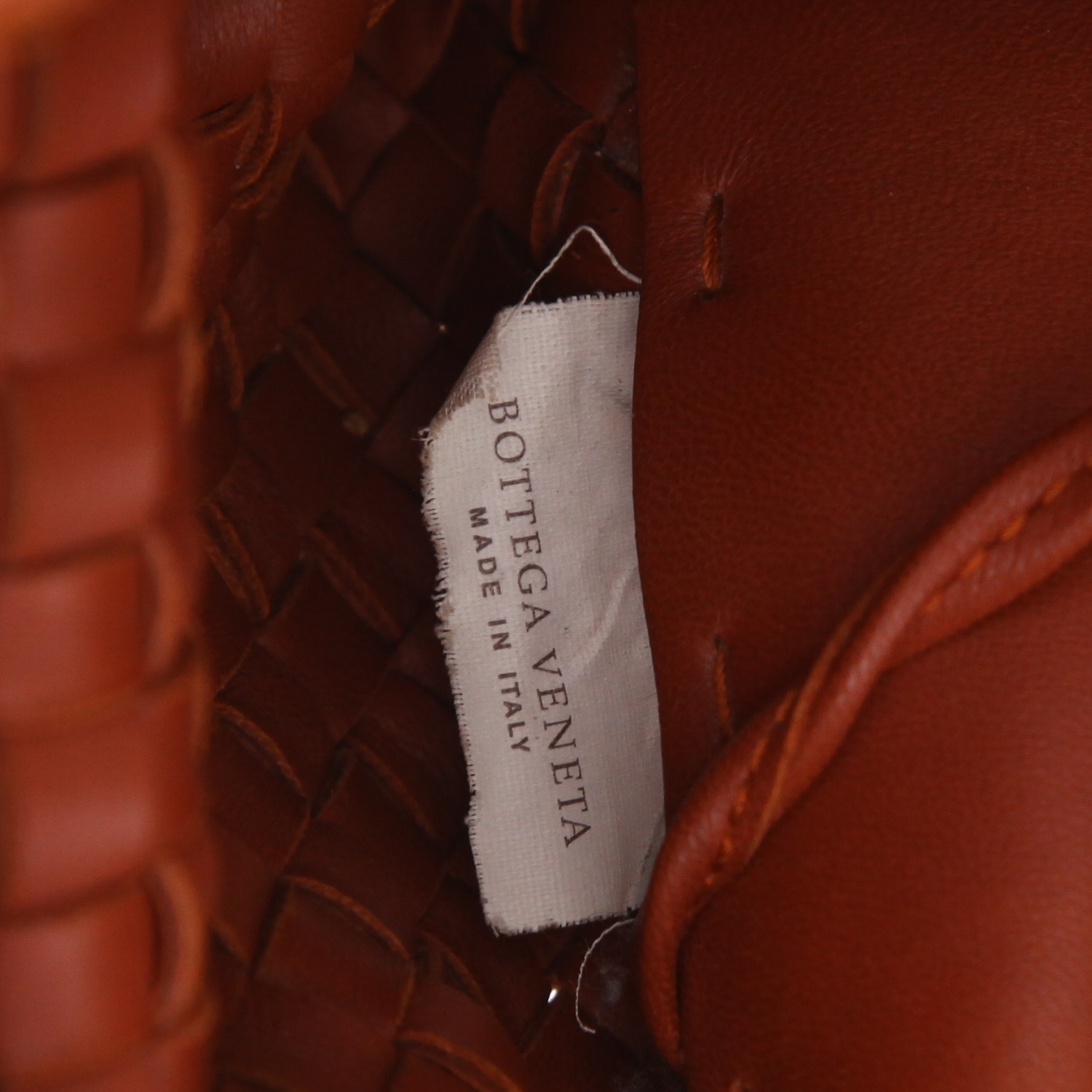 Shopping bag Bottega Veneta  Cabat in pelle intrecciata marrone - Detail D2