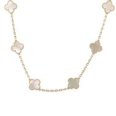 Collar Van Cleef 
Arpels Vintage Alhambra de oro amarillo y nácar