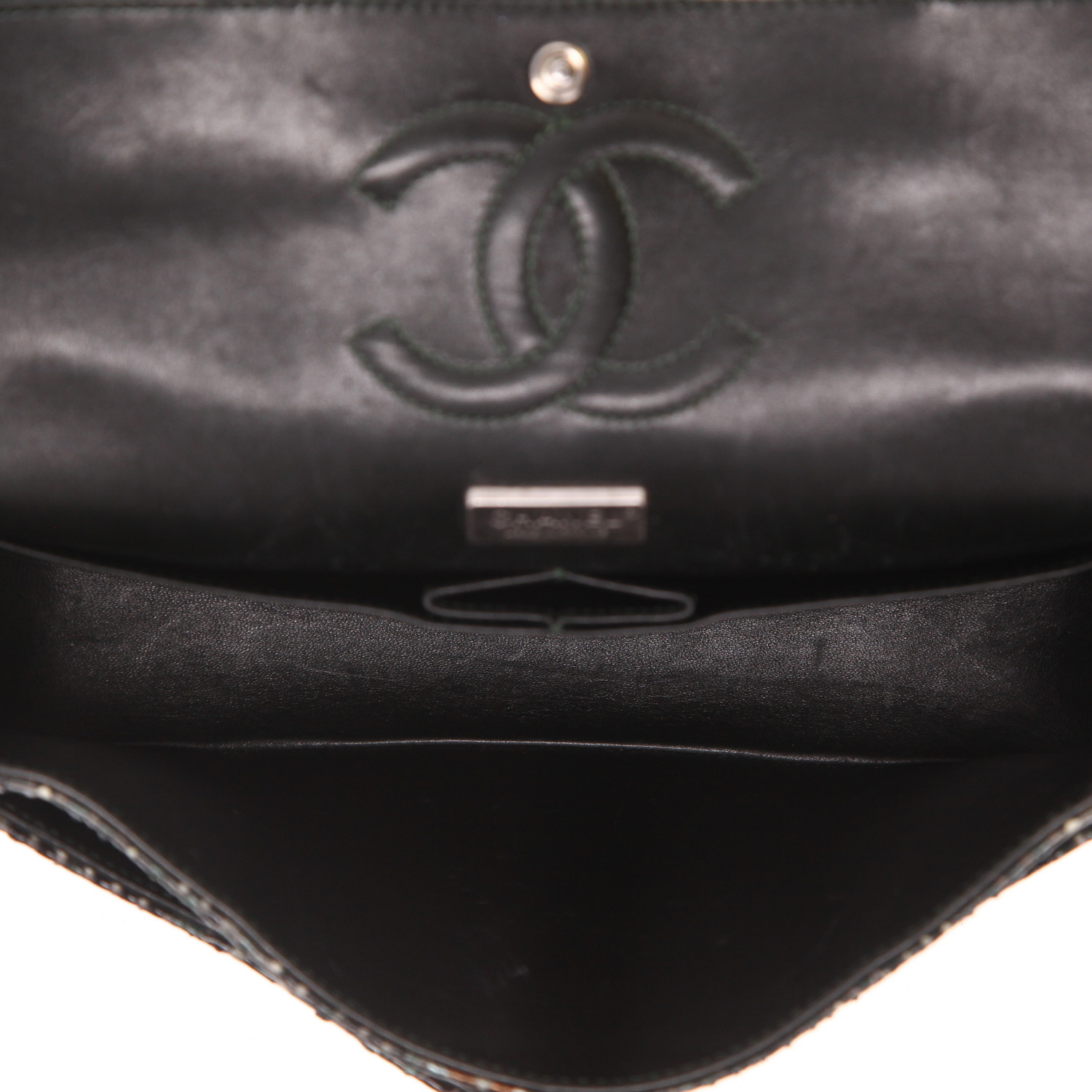 Borsa Chanel  Timeless Classic in pitone verde - Detail D3