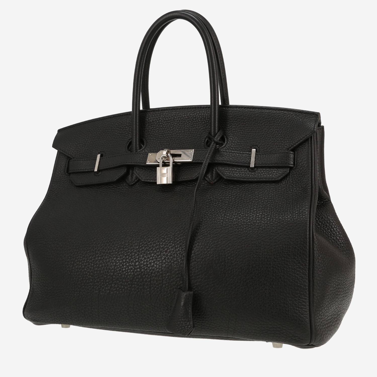 Bolso de mano Hermès  Birkin 35 cm en cuero togo negro