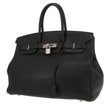Hermès  Birkin 35 cm handbag  in black togo leather