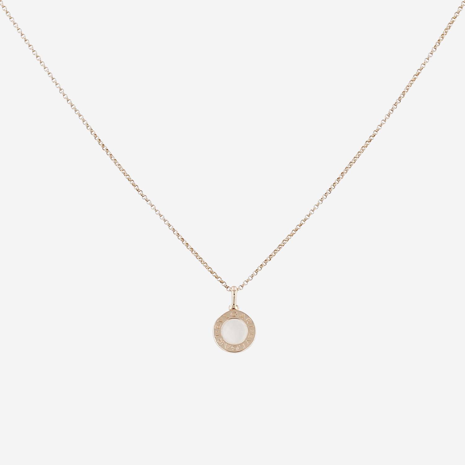 Collier Bulgari Bulgari Bulgari en or rose et nacre