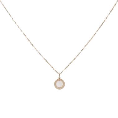 Bulgari Bulgari Bulgari necklace in pink gold and mother of pearl (Turbo Marmoratus)