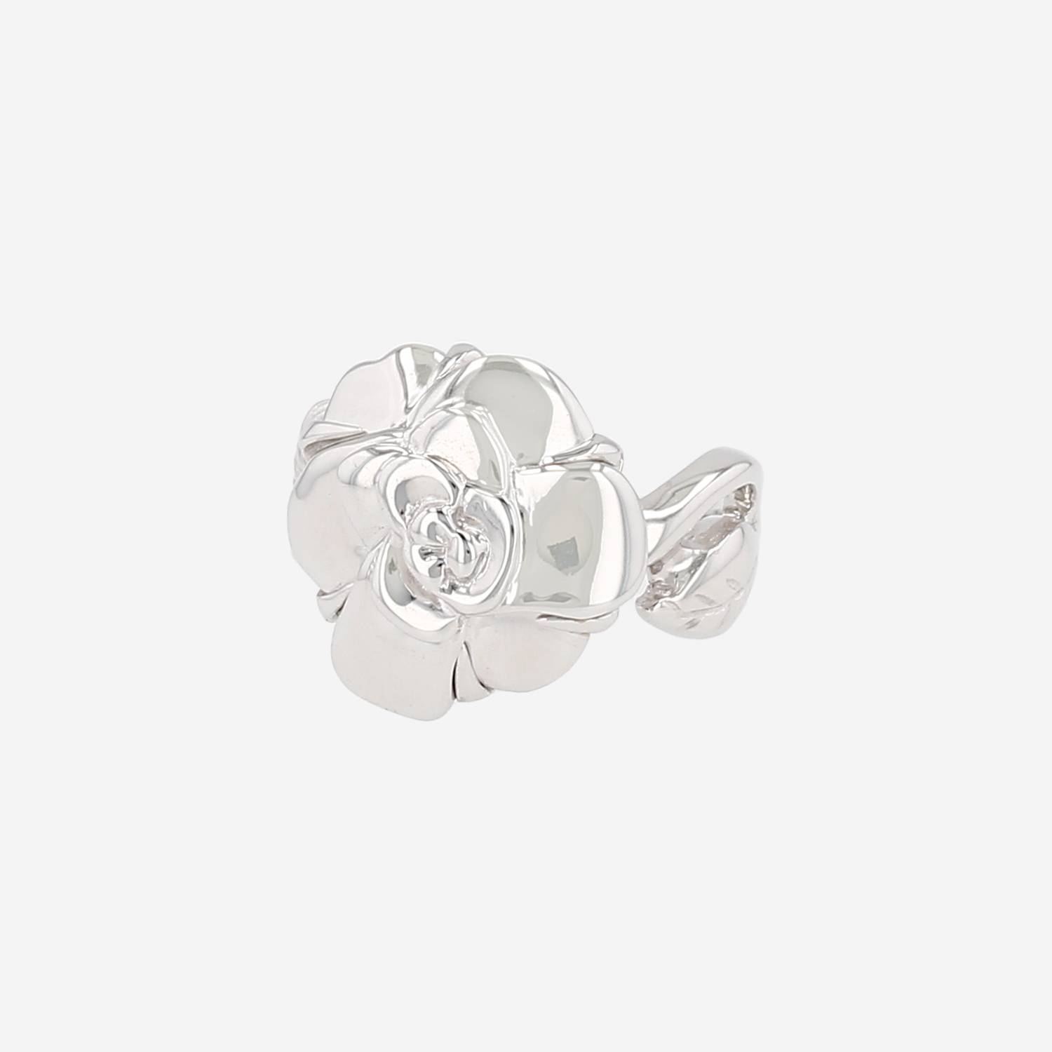 Chanel Camelia ring in white gold